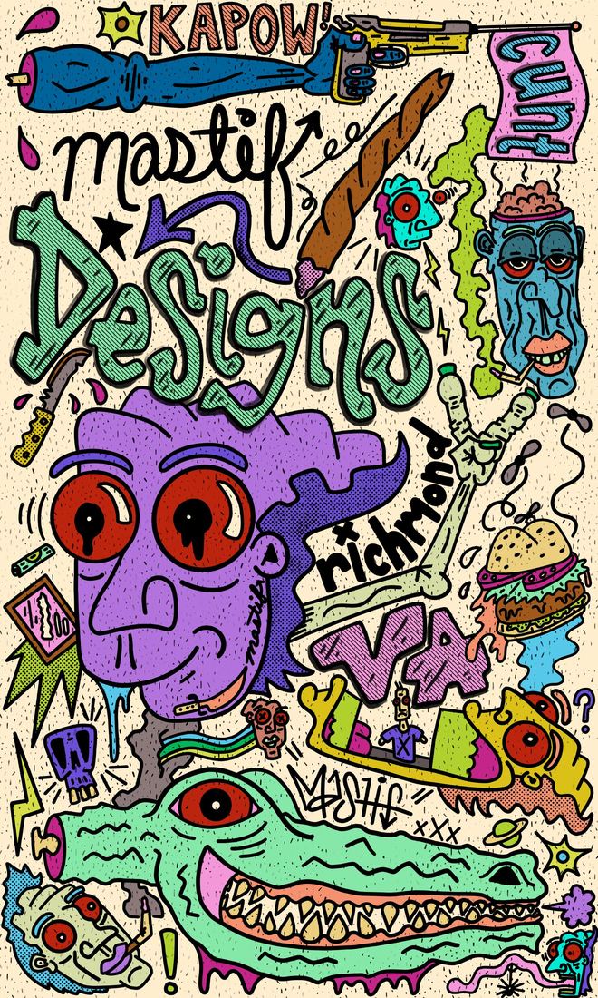 Mastif Designs graphic design work