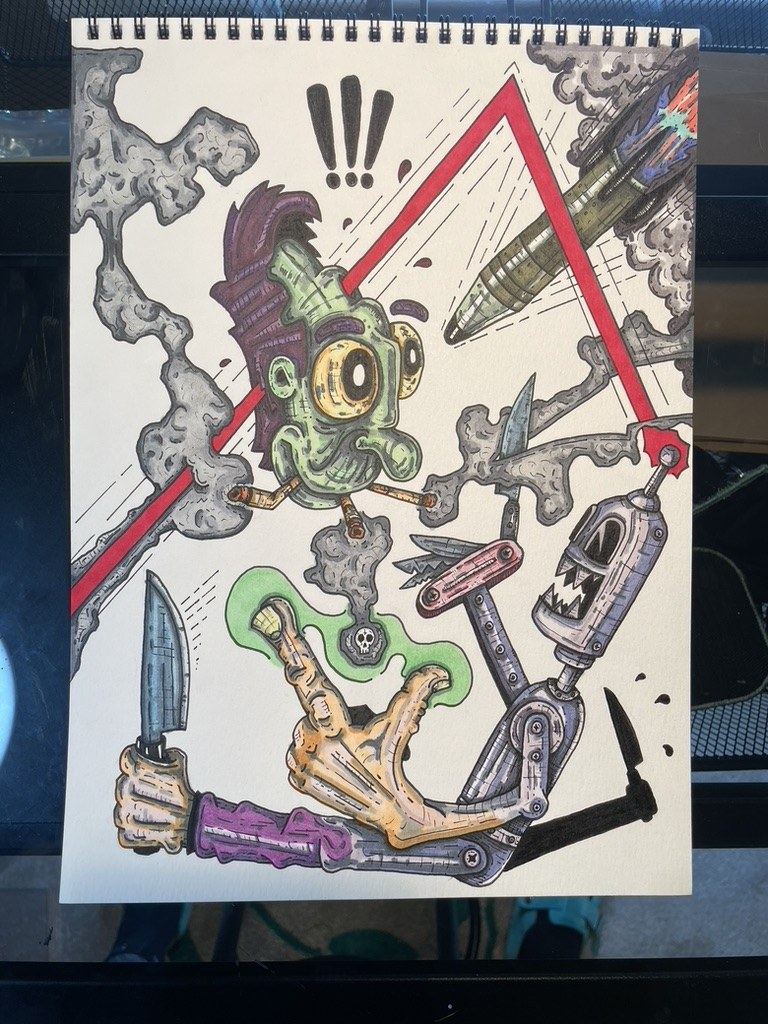 Mastif Designs original sketchbook piece