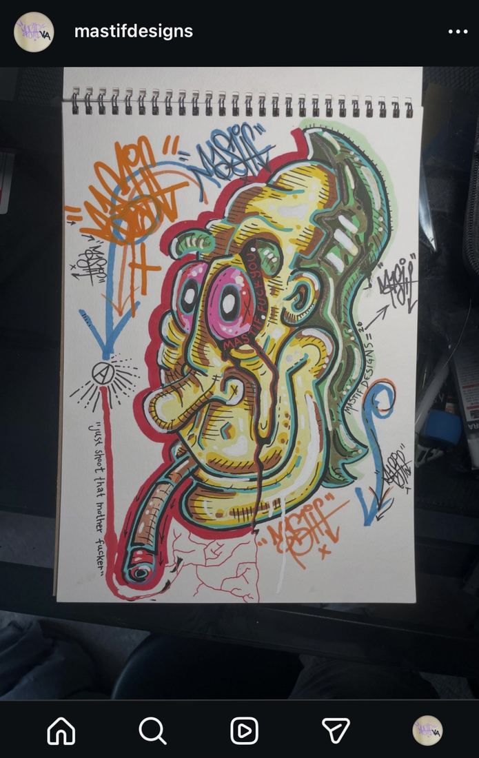 Mastif Designs original sketchbook piece