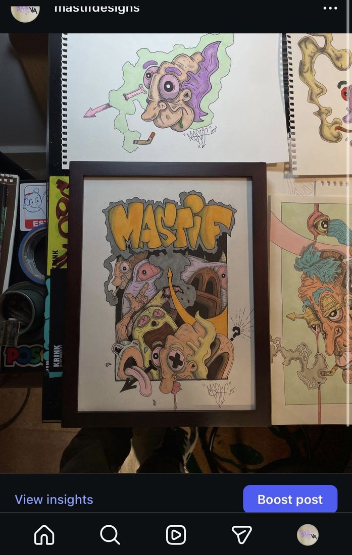 Mastif Designs original sketchbook piece