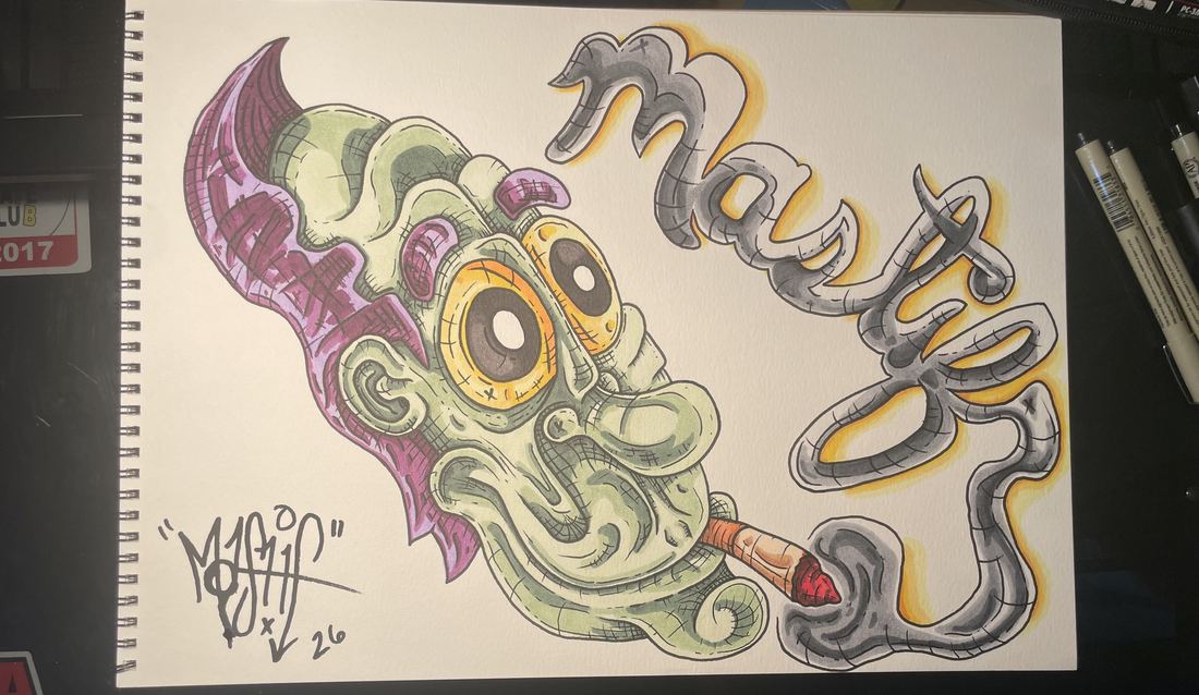 Mastif Designs original sketchbook piece