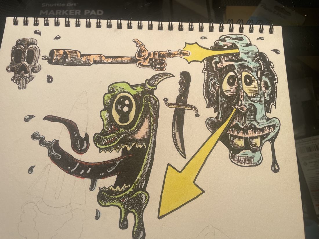 Mastif Designs original sketchbook piece