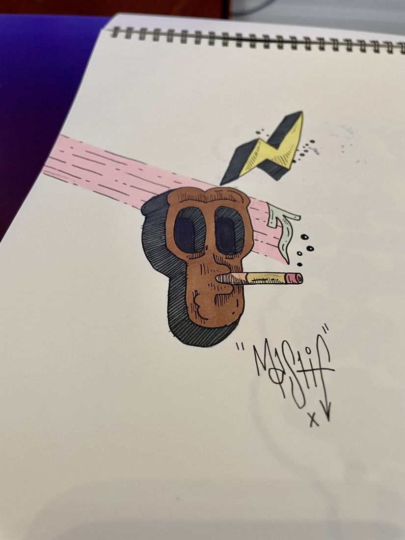 Mastif Designs original sketchbook piece