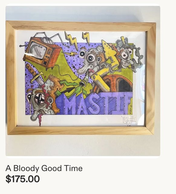 A Bloody Good Time — Mastif Designs, for sale on Etsy